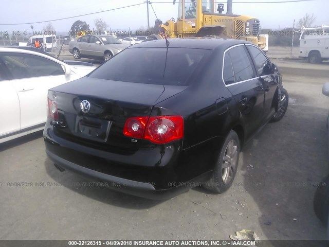 3VWEG71K47M192151 - 2007 VOLKSWAGEN JETTA WOLFSBURG 黑色 照片 4
