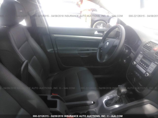3VWEG71K47M192151 - 2007 VOLKSWAGEN JETTA WOLFSBURG 黑色 照片 5