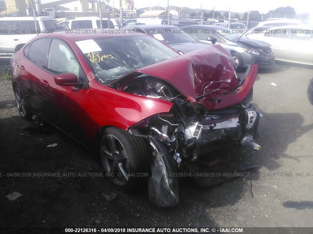 1C3CDFBA2DD328095 - 2013 DODGE DART SXT RED photo 1