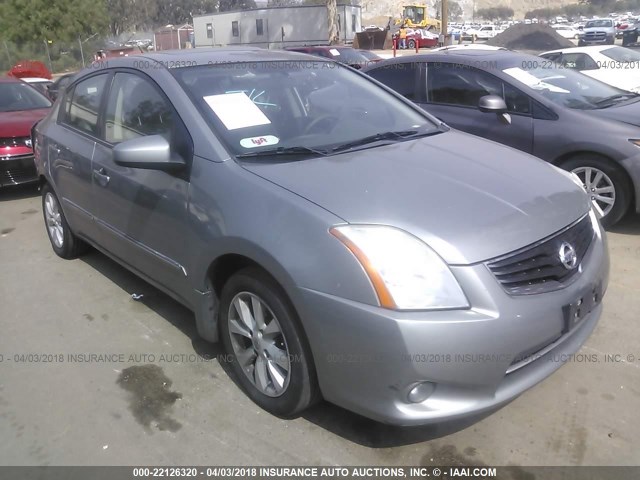 3N1AB6AP5CL709451 - 2012 NISSAN SENTRA 2.0/2.0S/SR/2.0SL GRAY photo 1