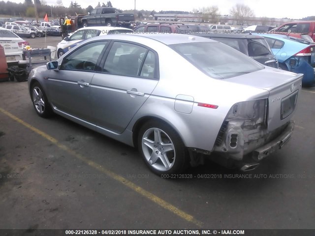 19UUA66276A050327 - 2006 ACURA 3.2TL SILVER photo 3