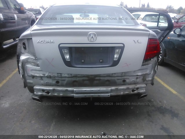 19UUA66276A050327 - 2006 ACURA 3.2TL SILVER photo 6