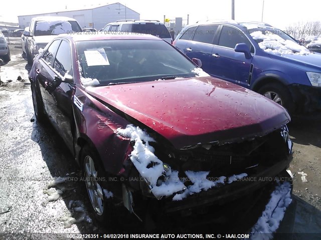 1G6DG577780145306 - 2008 CADILLAC CTS RED photo 6