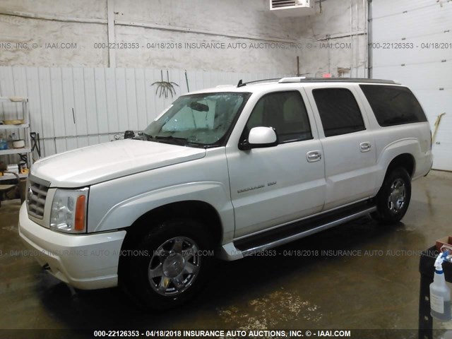 3GYFK66N96G217572 - 2006 CADILLAC ESCALADE ESV WHITE photo 2