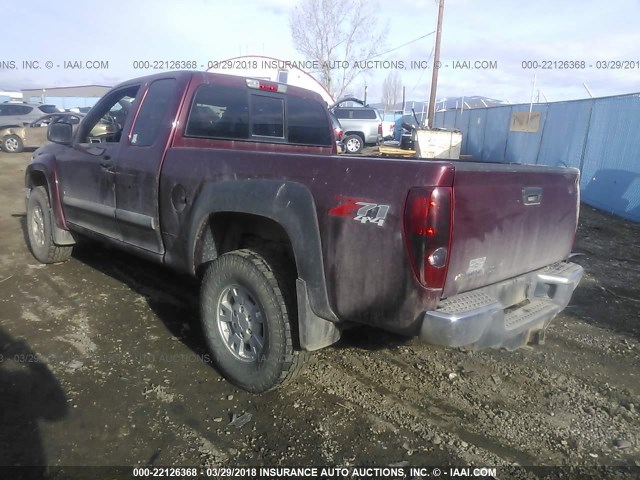 1GCDT49E988215260 - 2008 CHEVROLET COLORADO LT MAROON photo 3