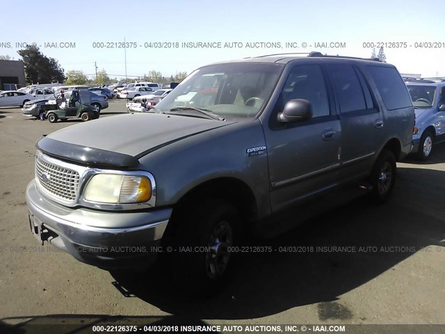 1FMPU18L8XLB35254 - 1999 FORD EXPEDITION GRAY photo 2