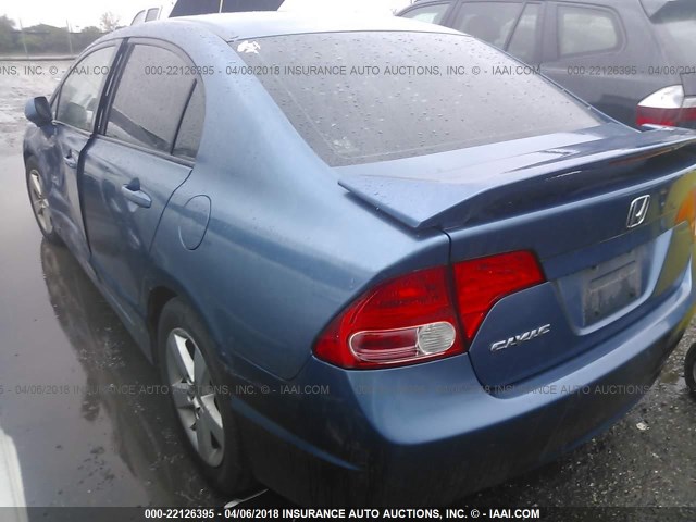 2HGFA16938H510838 - 2008 HONDA CIVIC EXL ლურჯი ფოტო 3