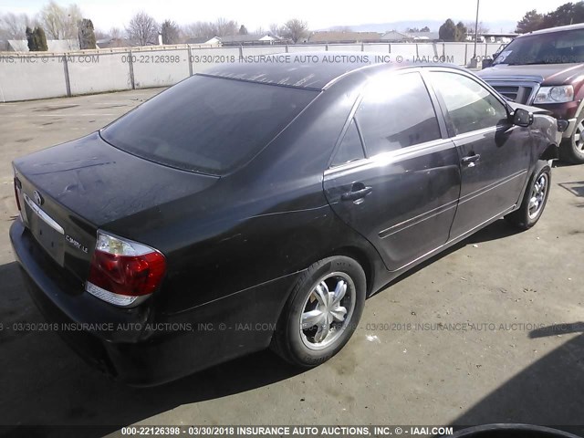 4T1BE32K46U672098 - 2006 TOYOTA CAMRY LE/XLE/SE BLACK photo 4
