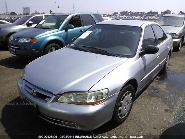 JHMCG66582C015229 - 2002 HONDA ACCORD LX SILVER photo 2