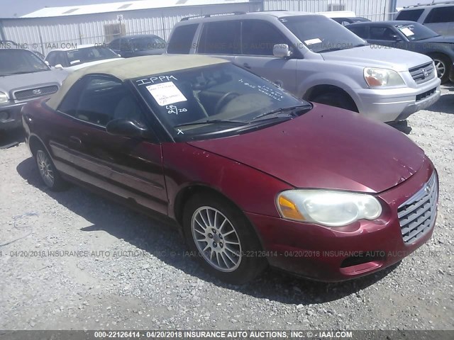 1C3EL45X34N303054 - 2004 CHRYSLER SEBRING LX RED photo 1