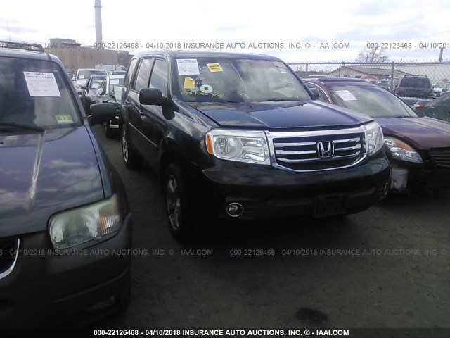5FNYF4H58CB002061 - 2012 HONDA PILOT EXL BLACK photo 1