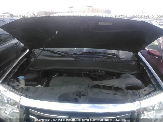 5FNYF4H58CB002061 - 2012 HONDA PILOT EXL BLACK photo 10