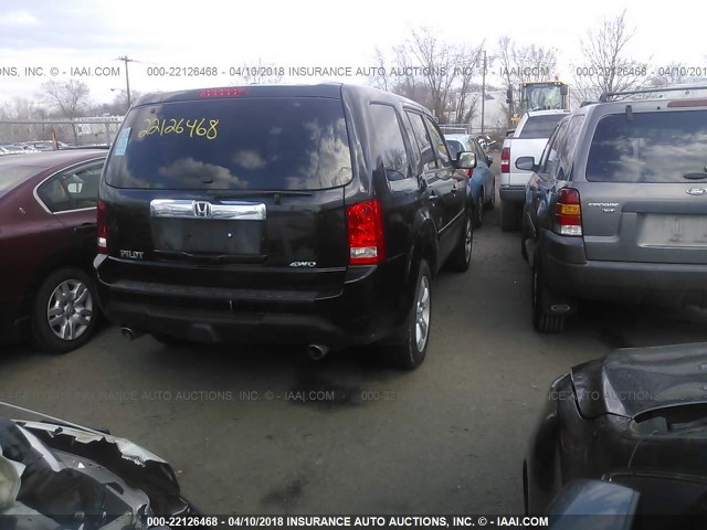 5FNYF4H58CB002061 - 2012 HONDA PILOT EXL BLACK photo 4