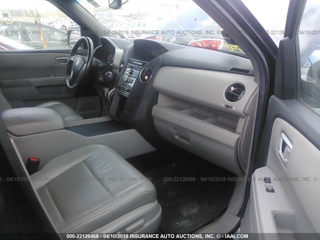 5FNYF4H58CB002061 - 2012 HONDA PILOT EXL BLACK photo 5