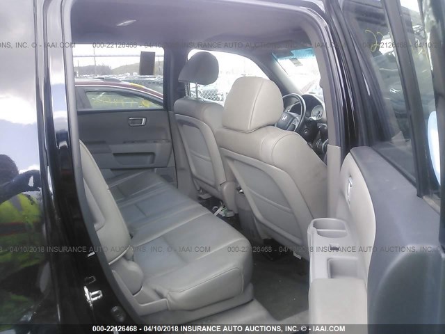 5FNYF4H58CB002061 - 2012 HONDA PILOT EXL BLACK photo 8