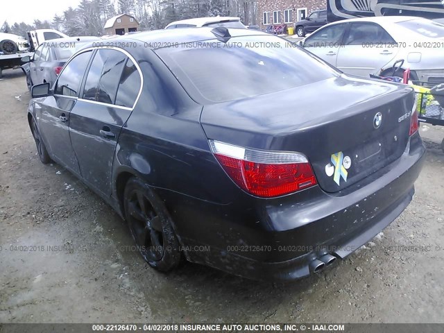 WBANF33536CS35932 - 2006 BMW 525 XI BLACK photo 3