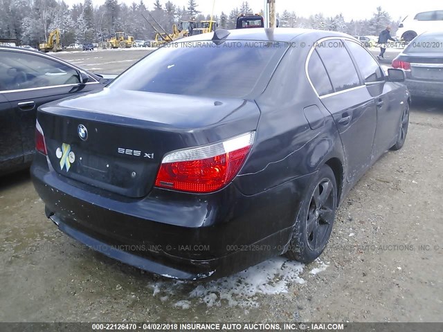 WBANF33536CS35932 - 2006 BMW 525 XI BLACK photo 4