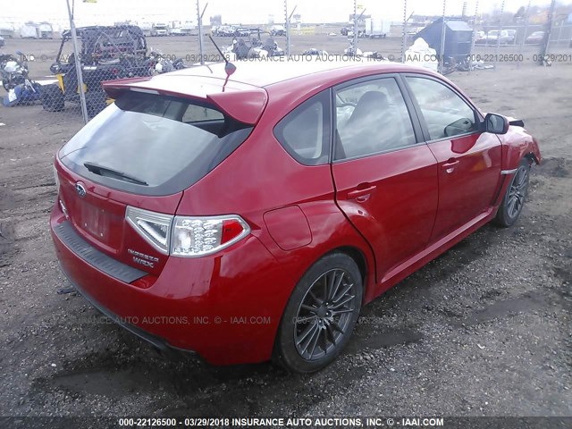 JF1GR7E63CG200737 - 2012 SUBARU IMPREZA WRX RED photo 4