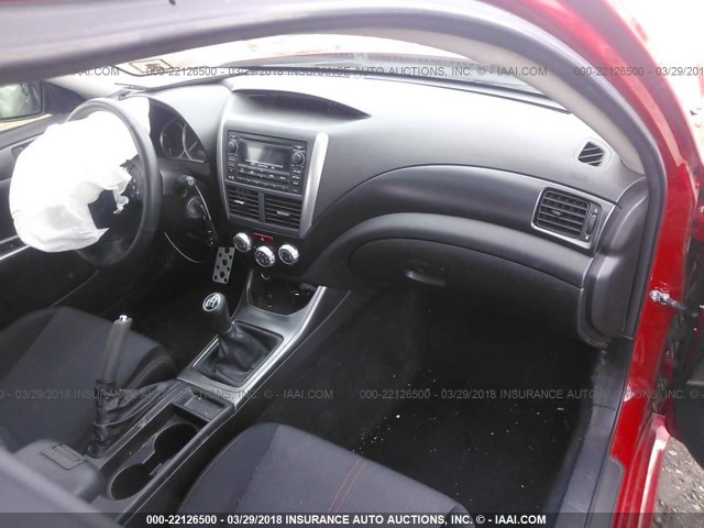 JF1GR7E63CG200737 - 2012 SUBARU IMPREZA WRX RED photo 5