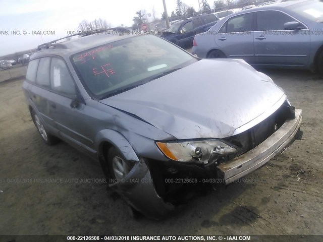 4S4BP61C787341653 - 2008 SUBARU OUTBACK 2.5I SILVER photo 1