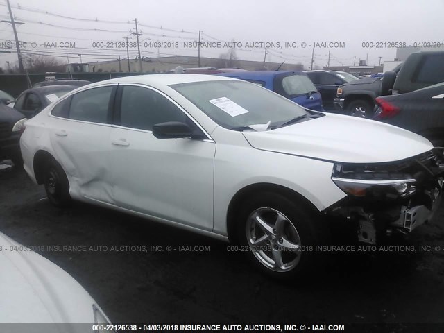 1G1ZC5ST8GF224815 - 2016 CHEVROLET MALIBU LS WHITE photo 1