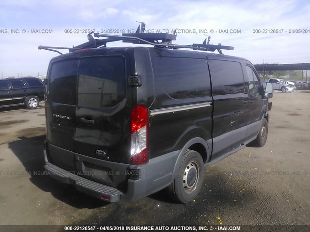 1FTYE1YM8FKA21659 - 2015 FORD TRANSIT T-150 BLACK photo 4