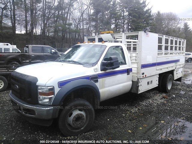 1FDAF4GY3AEA72445 - 2010 FORD F450 SUPER DUTY WHITE photo 2