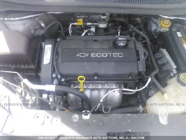 1G1JA6SH2G4108266 - 2016 CHEVROLET SONIC LS თეთრი ფოტო 10