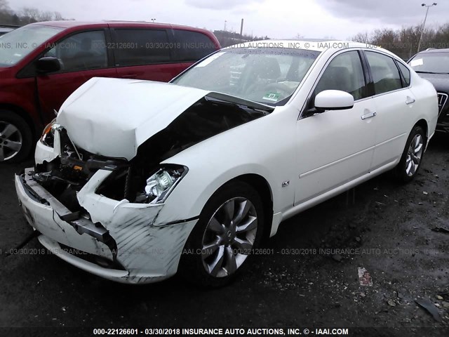 JNKAY01F86M264227 - 2006 INFINITI M35 SPORT WHITE photo 2