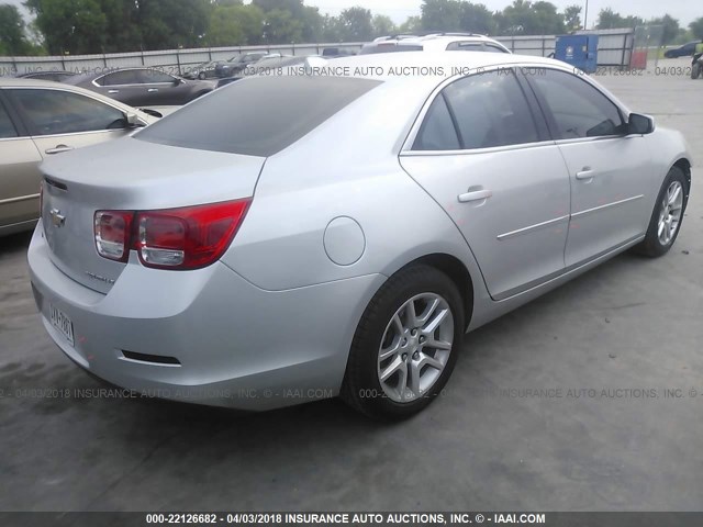 1G11C5SL4EF269700 - 2014 CHEVROLET MALIBU 1LT SILVER photo 4