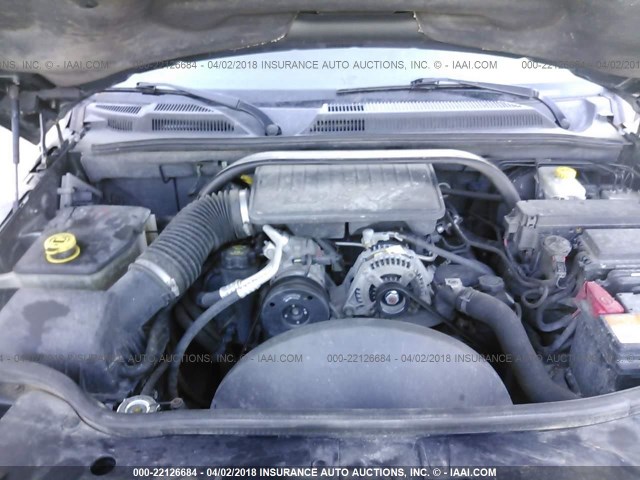 1J8HG48K67C647614 - 2007 JEEP COMMANDER GRAY photo 10