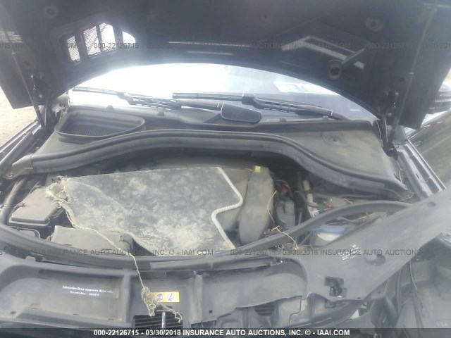 4JGDA5HB7EA358310 - 2014 MERCEDES-BENZ ML 350 4MATIC BLACK photo 10