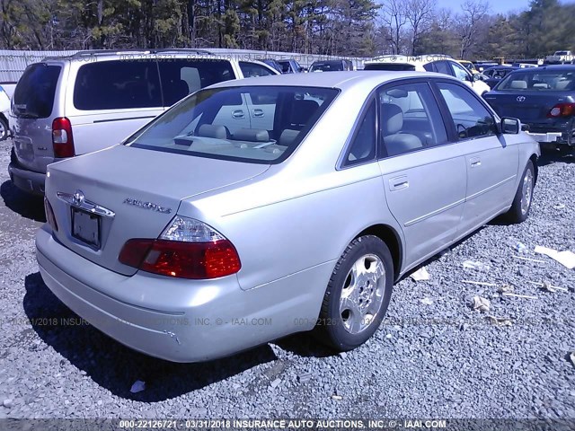 4T1BF28B83U318403 - 2003 TOYOTA AVALON XL/XLS SILVER photo 4