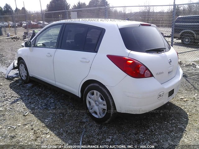 3N1BC1CP7BL477225 - 2011 NISSAN VERSA S/SL WHITE photo 3