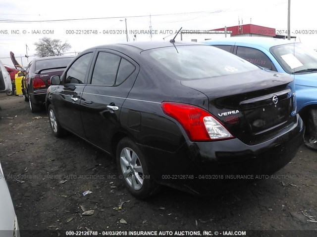 3N1CN7AP2CL816897 - 2012 NISSAN VERSA S/SV/SL BLACK photo 3