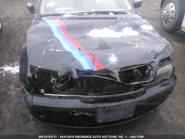 WBAAZ33494KP83434 - 2004 BMW 325 IS SULEV BLACK photo 6