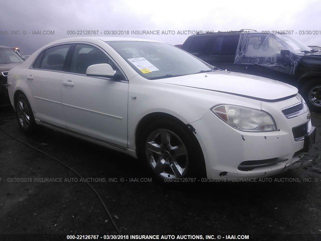 1G1ZH57B18F156120 - 2008 CHEVROLET MALIBU 1LT 白色 照片 1