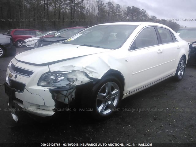 1G1ZH57B18F156120 - 2008 CHEVROLET MALIBU 1LT 白色 照片 2
