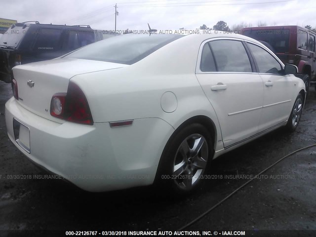 1G1ZH57B18F156120 - 2008 CHEVROLET MALIBU 1LT 白色 照片 4