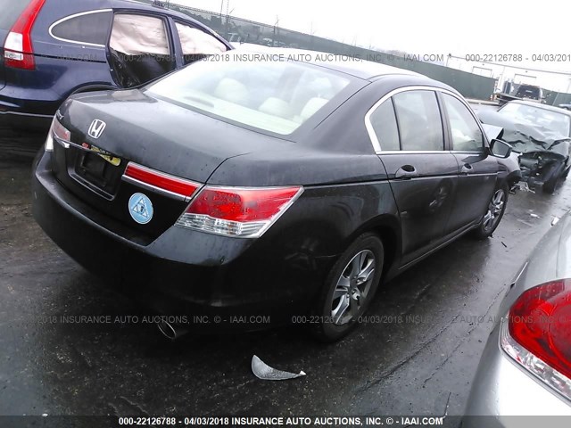 1HGCP2F44CA172580 - 2012 HONDA ACCORD LXP BLACK photo 4