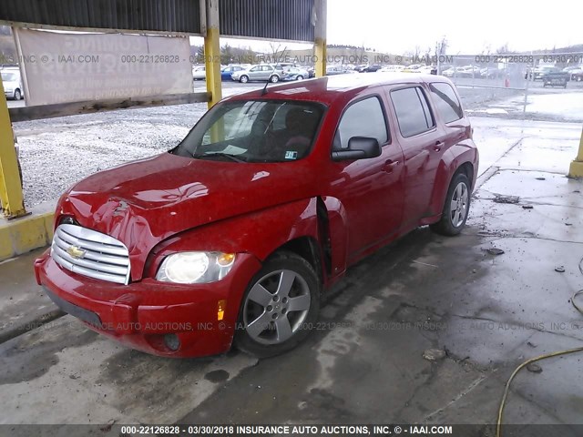 3GNCA13B09S642311 - 2009 CHEVROLET HHR LS RED photo 2