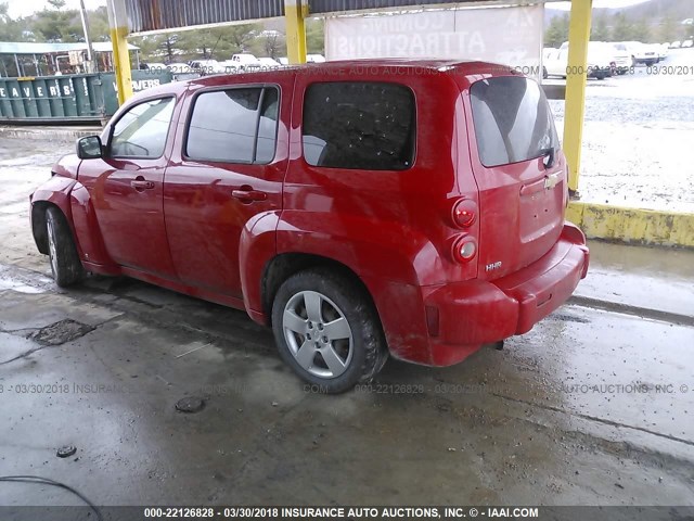 3GNCA13B09S642311 - 2009 CHEVROLET HHR LS RED photo 3
