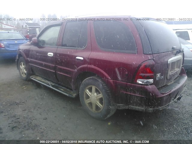 5GADT13S372202407 - 2007 BUICK RAINIER CXL MAROON photo 3