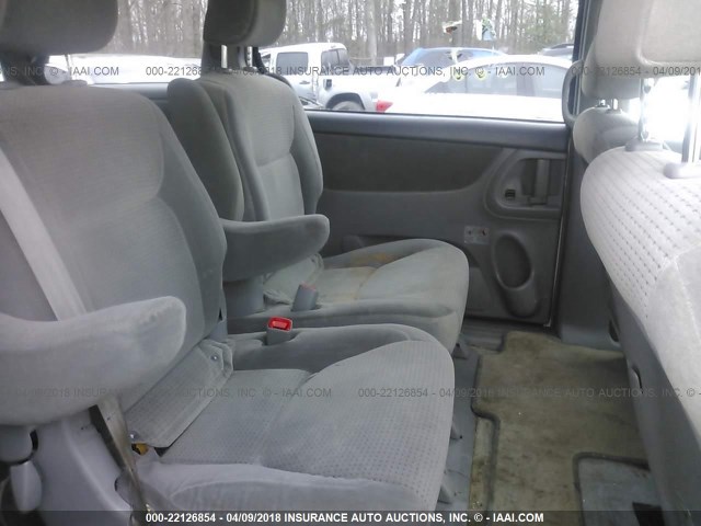 5TDZA23CX6S538331 - 2006 TOYOTA SIENNA CE/LE WHITE photo 8