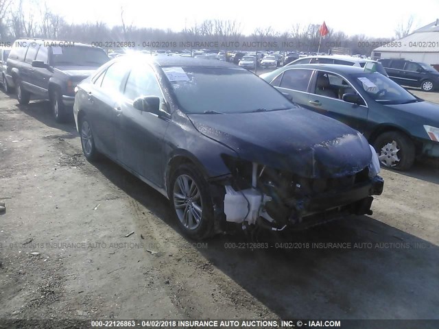 4T1BF1FK3GU525610 - 2016 TOYOTA CAMRY LE/XLE/SE/XSE BLACK photo 1