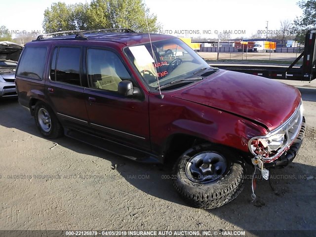 1FMZU73X0YZB11700 - 2000 FORD EXPLORER XLT RED photo 1