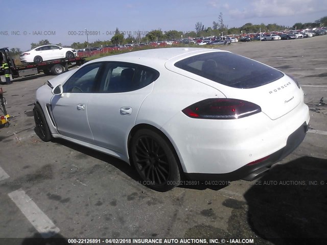 WP0AA2A7XEL014082 - 2014 PORSCHE PANAMERA 2/4 WHITE photo 3