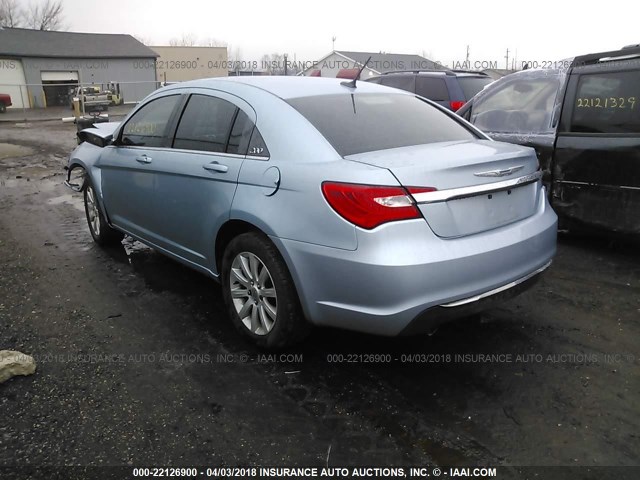 1C3CCBBG9CN301890 - 2012 CHRYSLER 200 TOURING BLUE photo 3