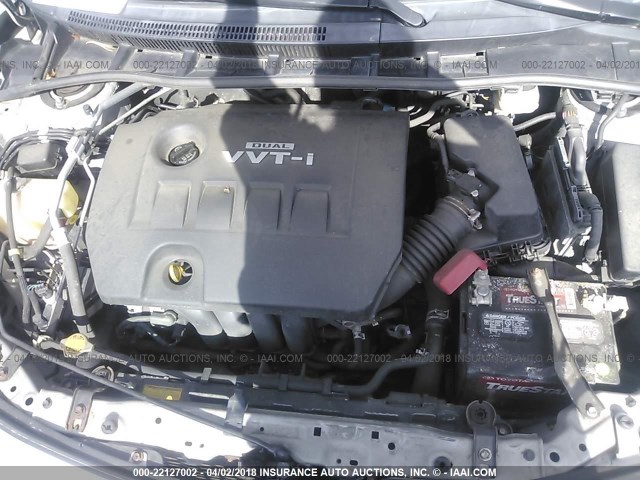 1NXBU4EE8AZ340804 - 2010 TOYOTA COROLLA S/LE/XLE SILVER photo 10