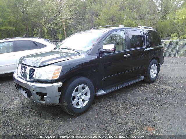 5N1AA08A84N716003 - 2004 NISSAN ARMADA SE/LE BLACK photo 2